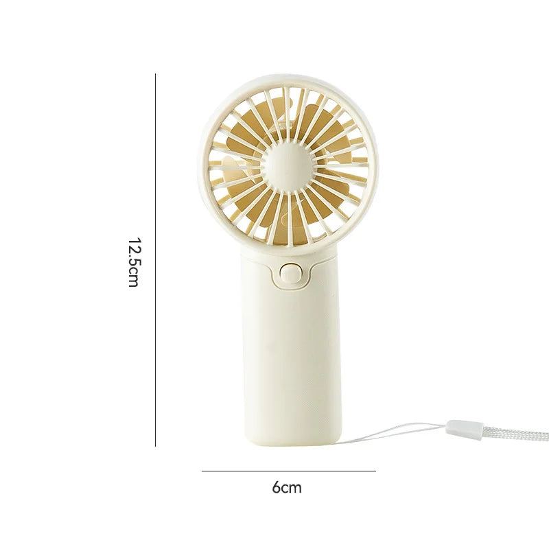 Mini Ventilateur Portable Rétro — Design Kawaii, Léger & Silencieux